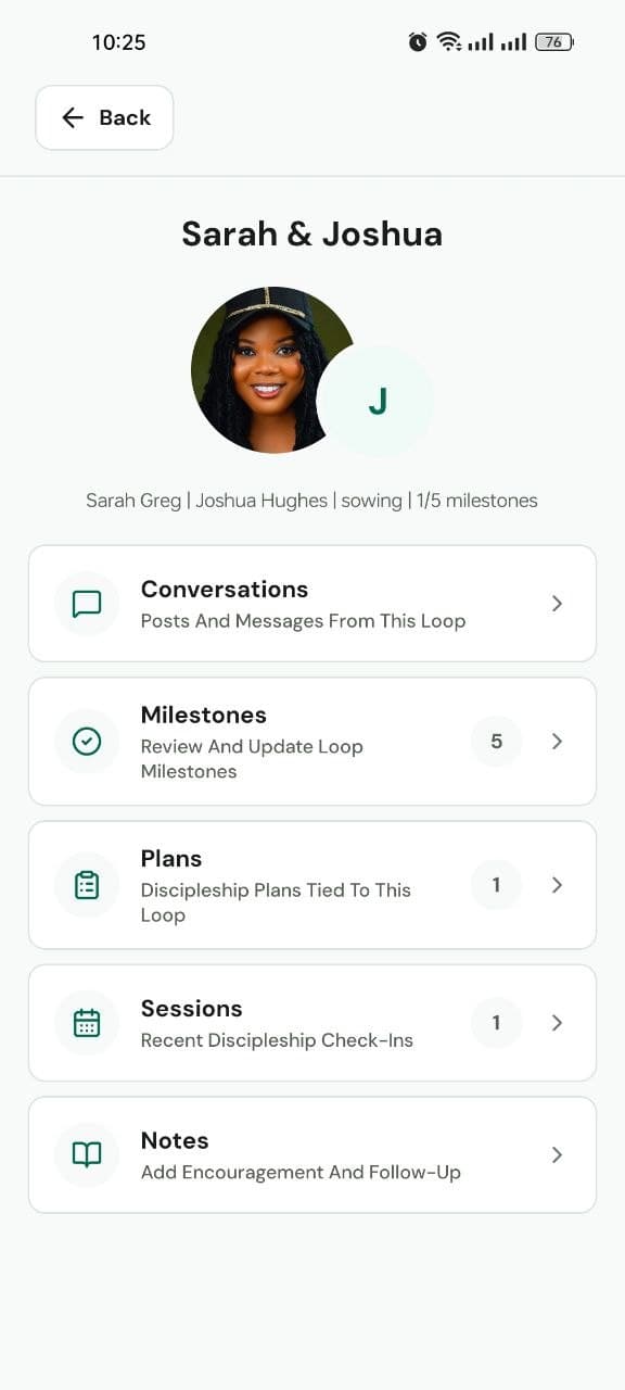 Wordman discipleship relationship with plans, sessions, and milestones